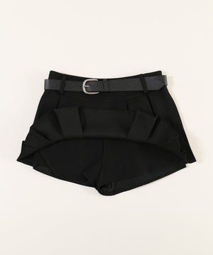 ベルトセットスカートレイヤードショーツ