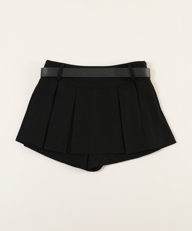 ベルトセットスカートレイヤードショーツ