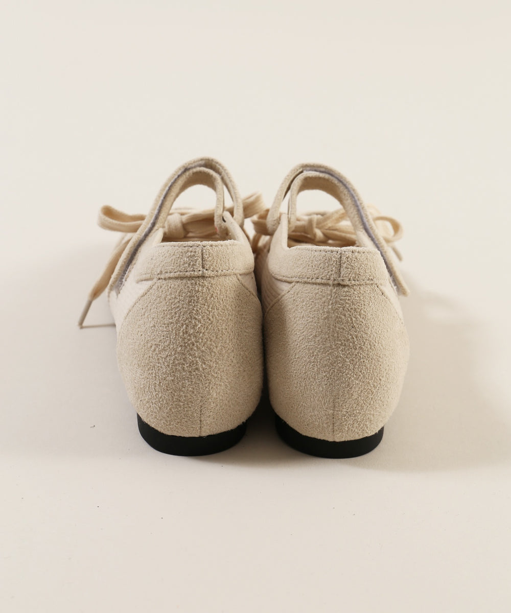 ベルクロレースアップインヒールシューズ