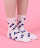 フード総柄ソックス/柄2（練乳）