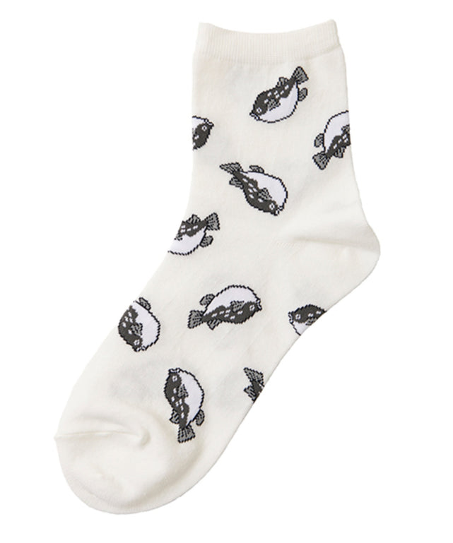 フード総柄ソックス