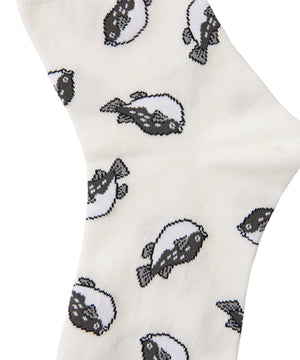 フード総柄ソックス