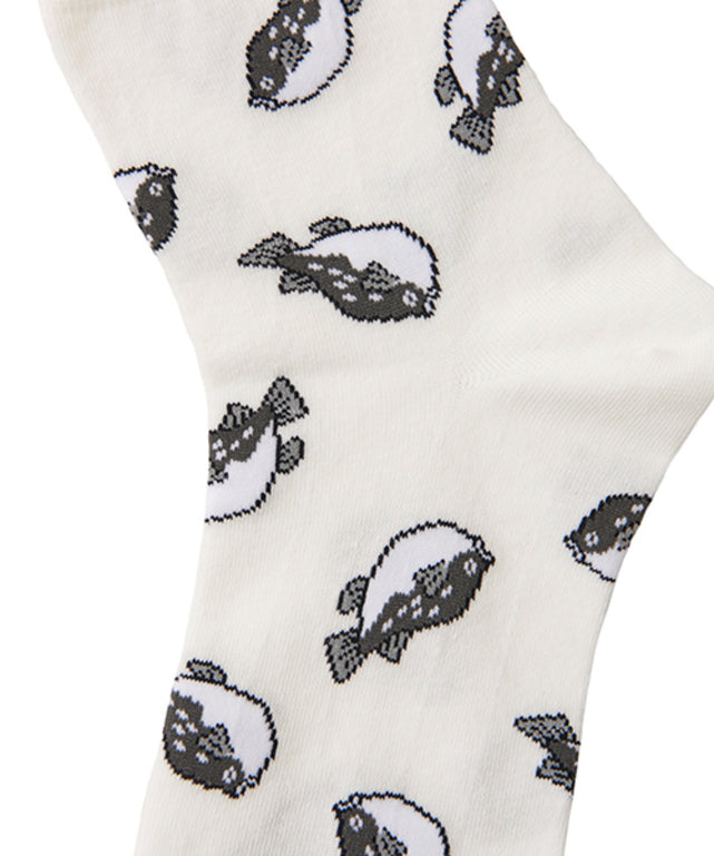 フード総柄ソックス