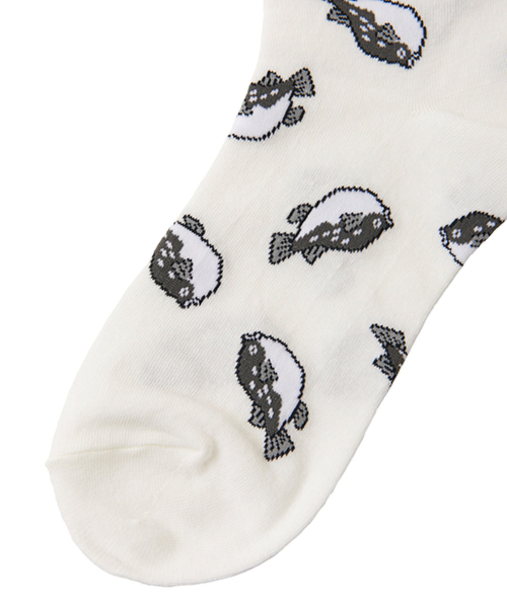 フード総柄ソックス