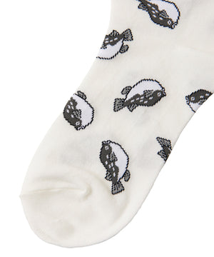 フード総柄ソックス