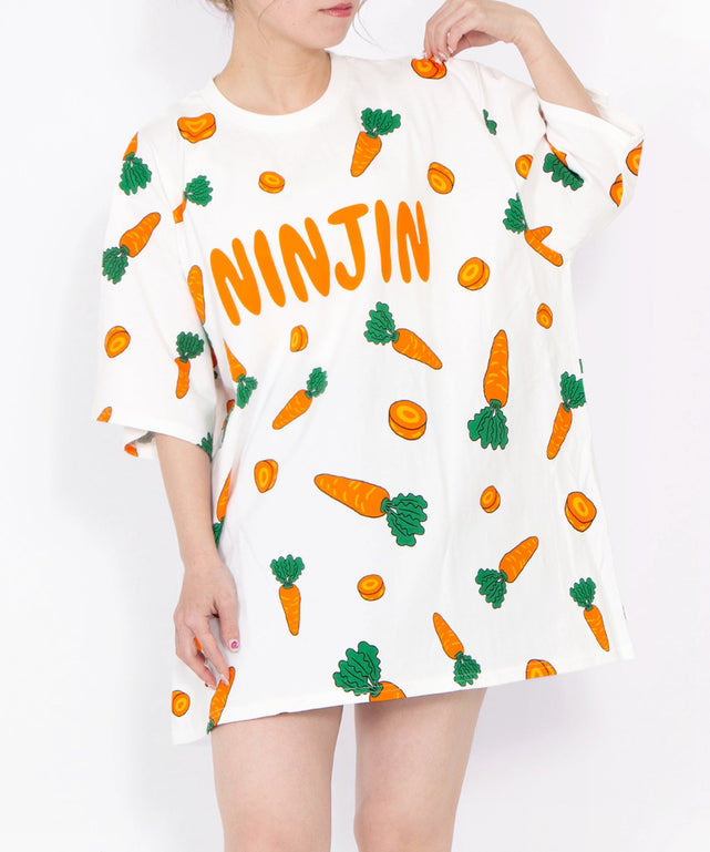 【新サイズ】フード総柄Tシャツ/身長：152cm サイズ3