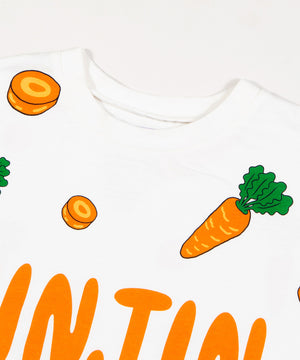 【新サイズ】フード総柄Tシャツ