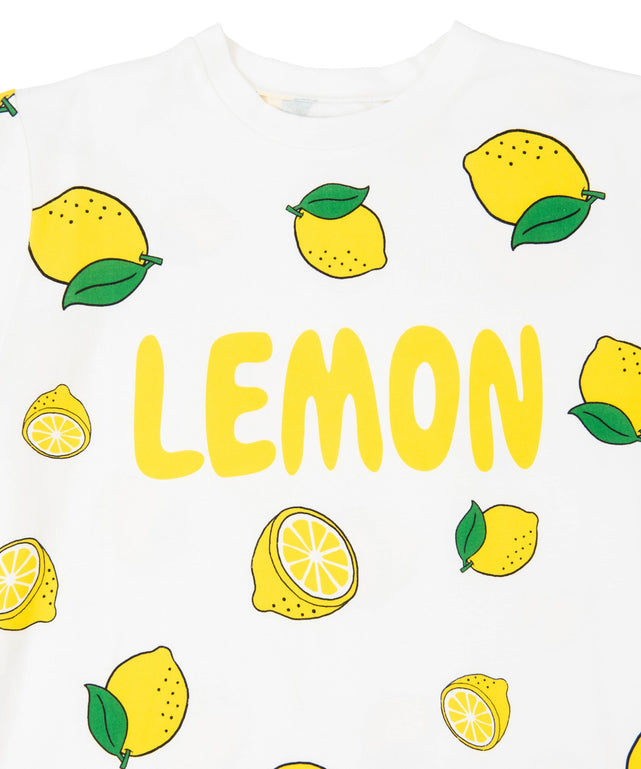 ﾌｰﾄﾞ総柄Tｼｬﾂ