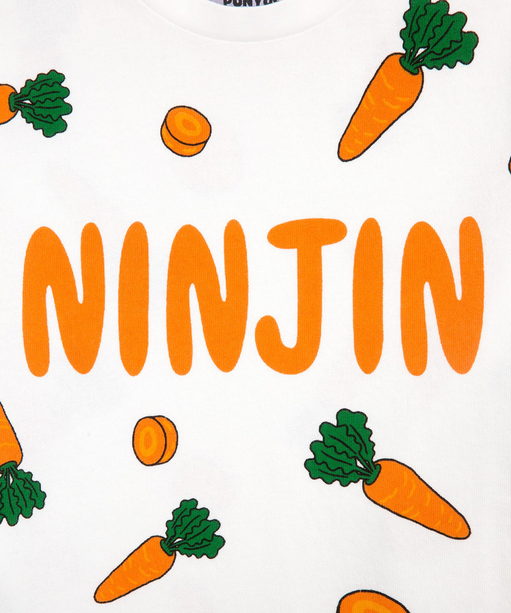 ﾌｰﾄﾞ総柄Tｼｬﾂ