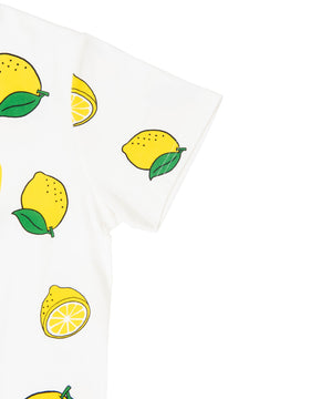 ﾌｰﾄﾞ総柄Tｼｬﾂ