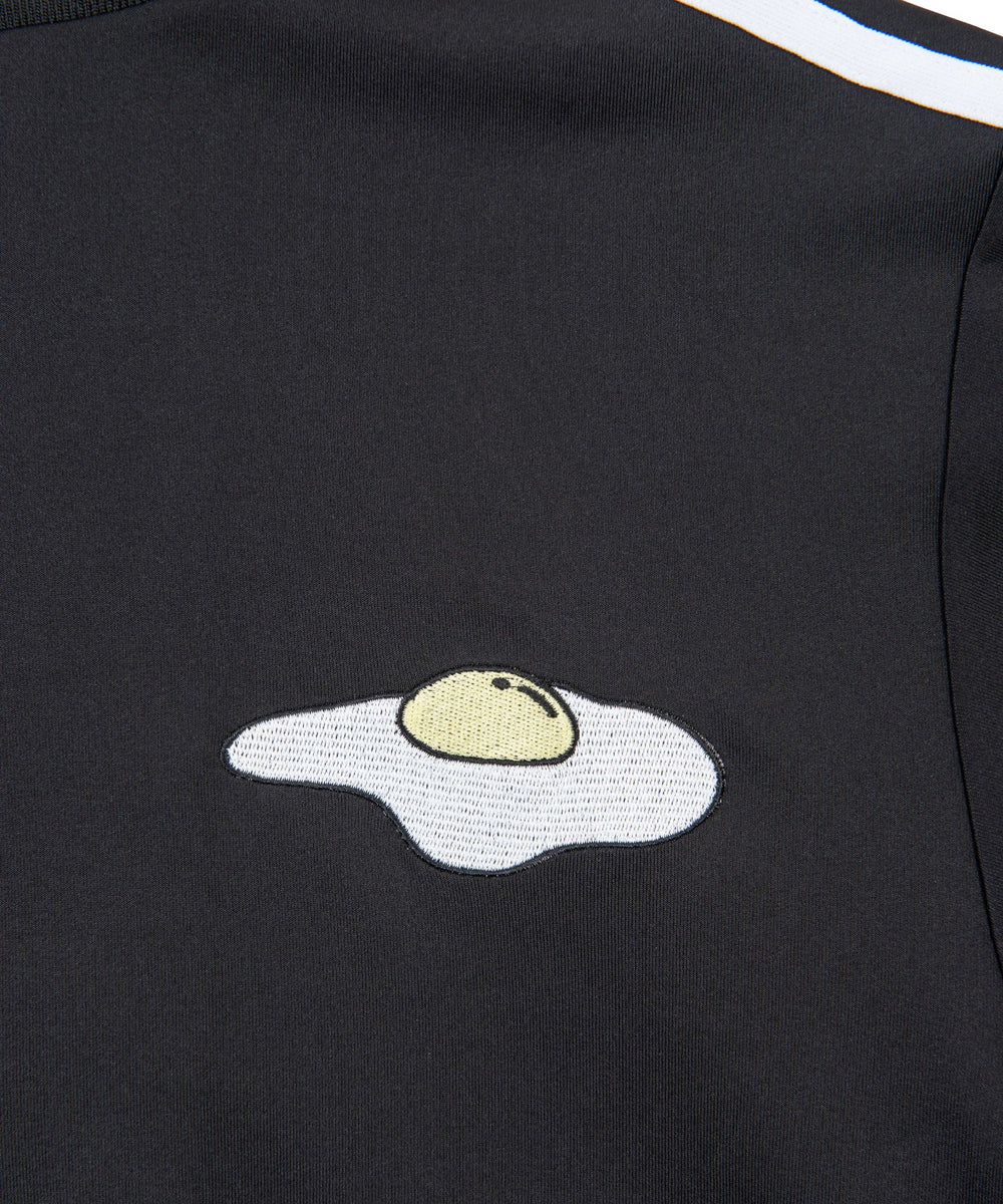 フードジャージトップ