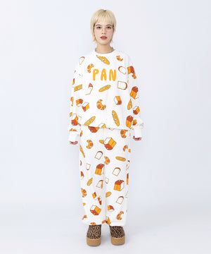 【新サイズ】フード総柄スウェット