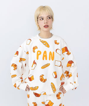 【新サイズ】フード総柄スウェット