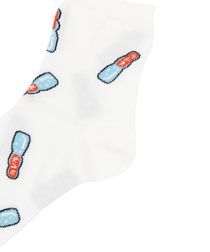 フード総柄ソックス