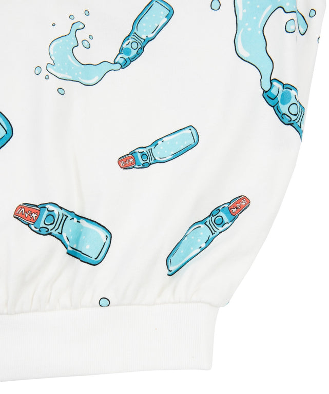 フード総柄スウェット