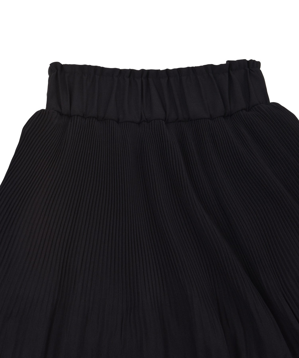 プリーツティアードロングスカート