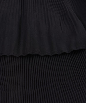 プリーツティアードロングスカート