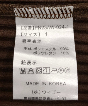 ハーフZIPクロップドトップ