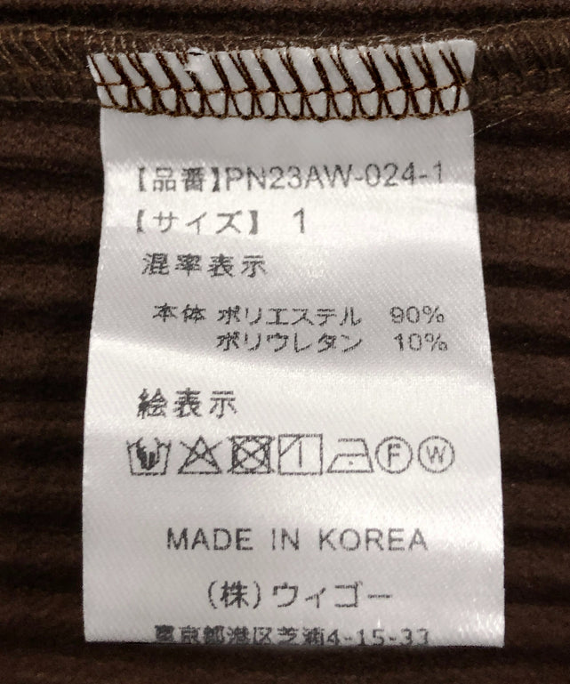 ハーフZIPクロップドトップ