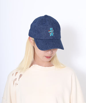 ワンポイントベアデニムキャップ