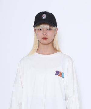 ワンポイントベアデニムキャップ