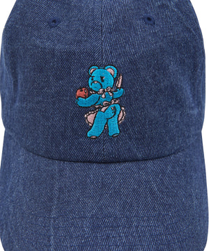ワンポイントベアデニムキャップ