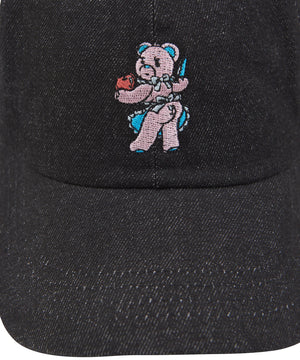 ワンポイントベアデニムキャップ
