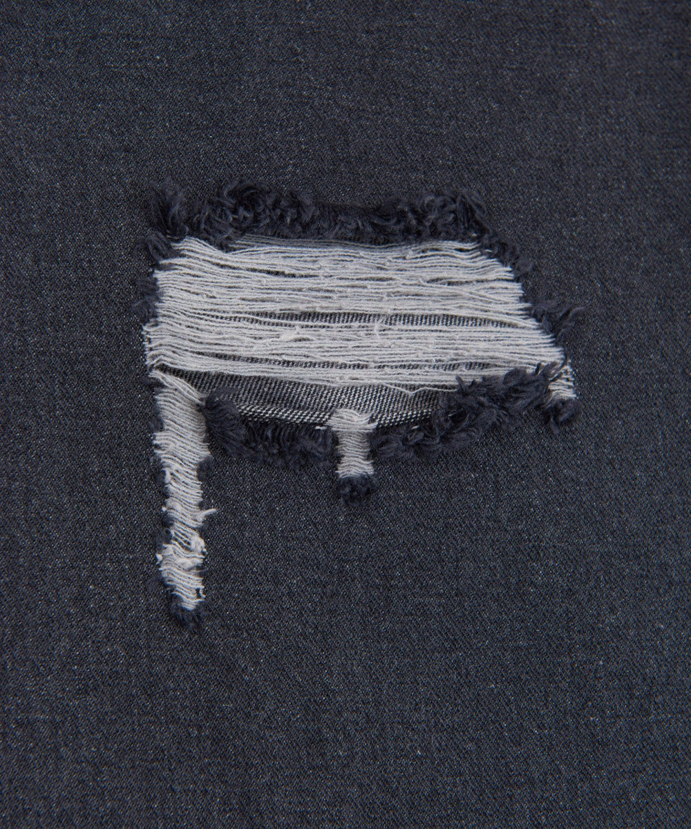 ダメージデニムバギーパンツ