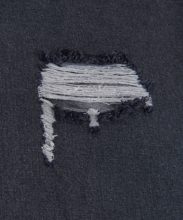 ダメージデニムバギーパンツ