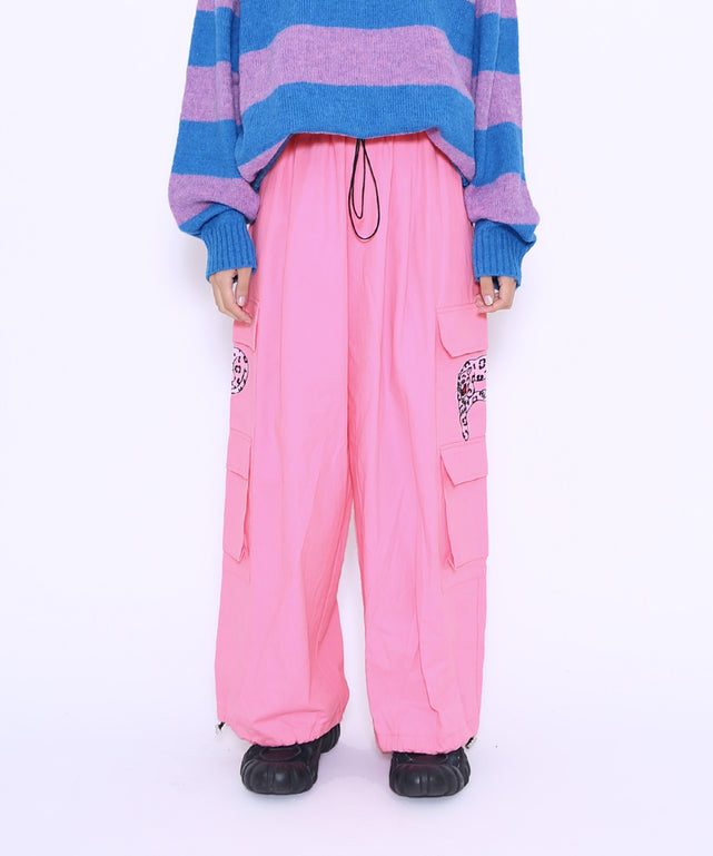パンサー刺繍ワイドカーゴパンツ – WEGO ONLINE STORE