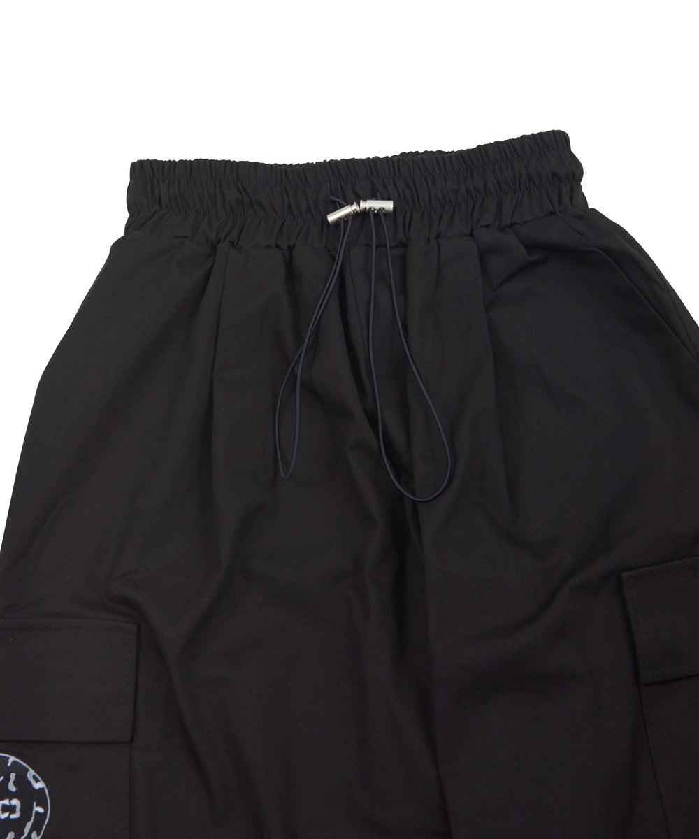 パンサー刺繍ワイドカーゴパンツ