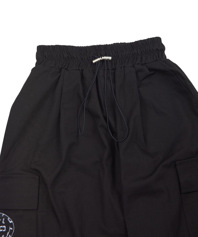 パンサー刺繍ワイドカーゴパンツ