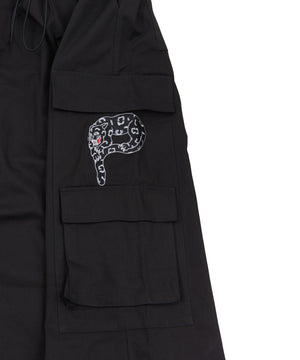 パンサー刺繍ワイドカーゴパンツ