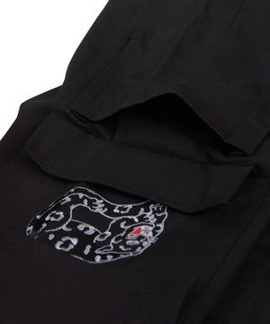 パンサー刺繍ワイドカーゴパンツ