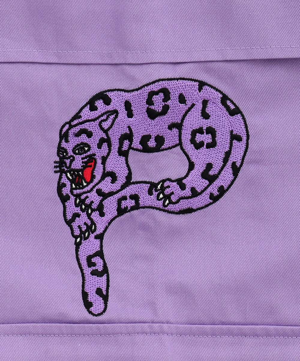 パンサー刺繍ワイドカーゴパンツ