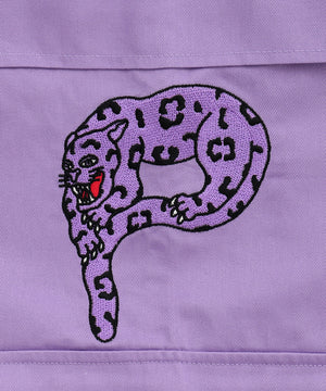 パンサー刺繍ワイドカーゴパンツ