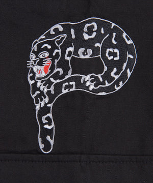 パンサー刺繍ワイドカーゴパンツ