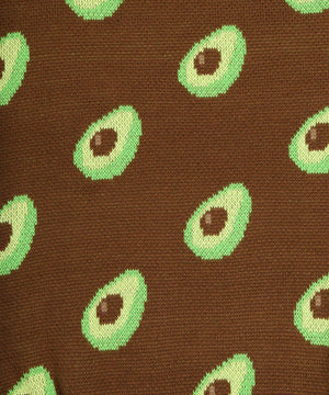 フード総柄ニット