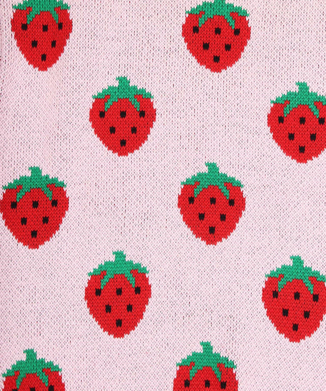 フード総柄ニット