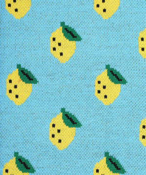 フード総柄ニット