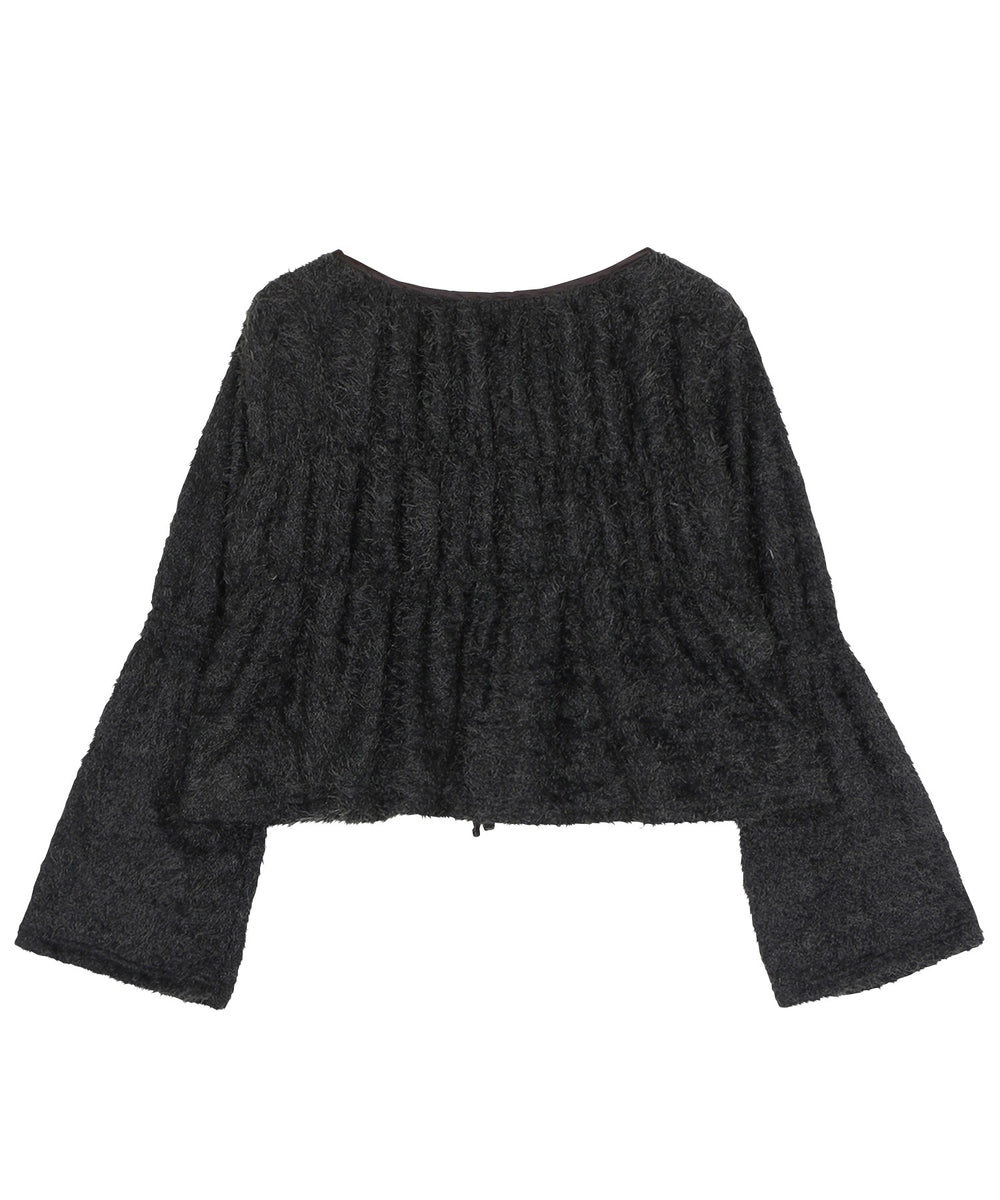 フロントリボンカーディガン