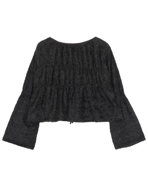 フロントリボンカーディガン