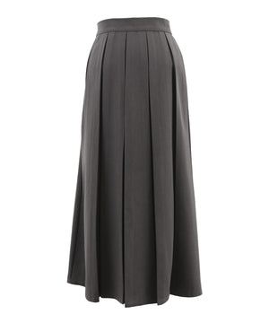 ボックスプリーツロングスカート