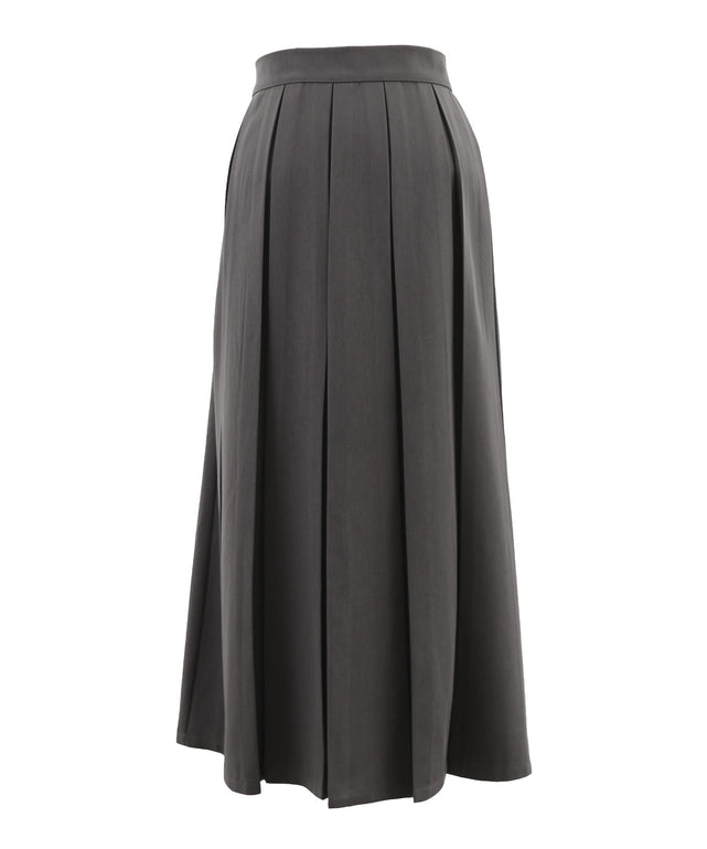 ボックスプリーツロングスカート