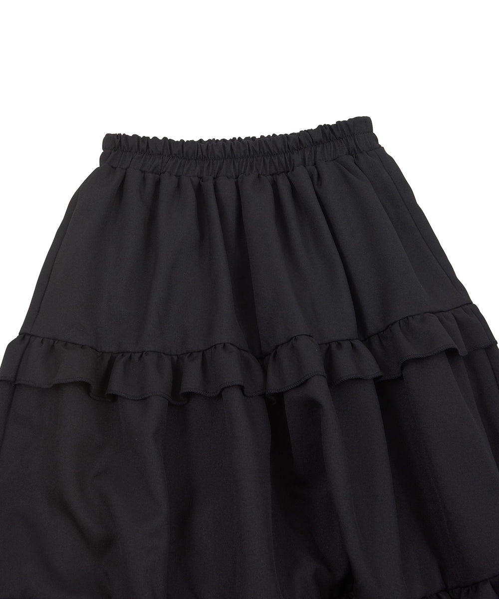 フリルティアードロングスカート