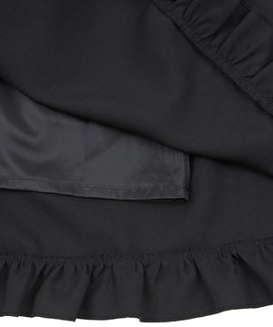 フリルティアードロングスカート