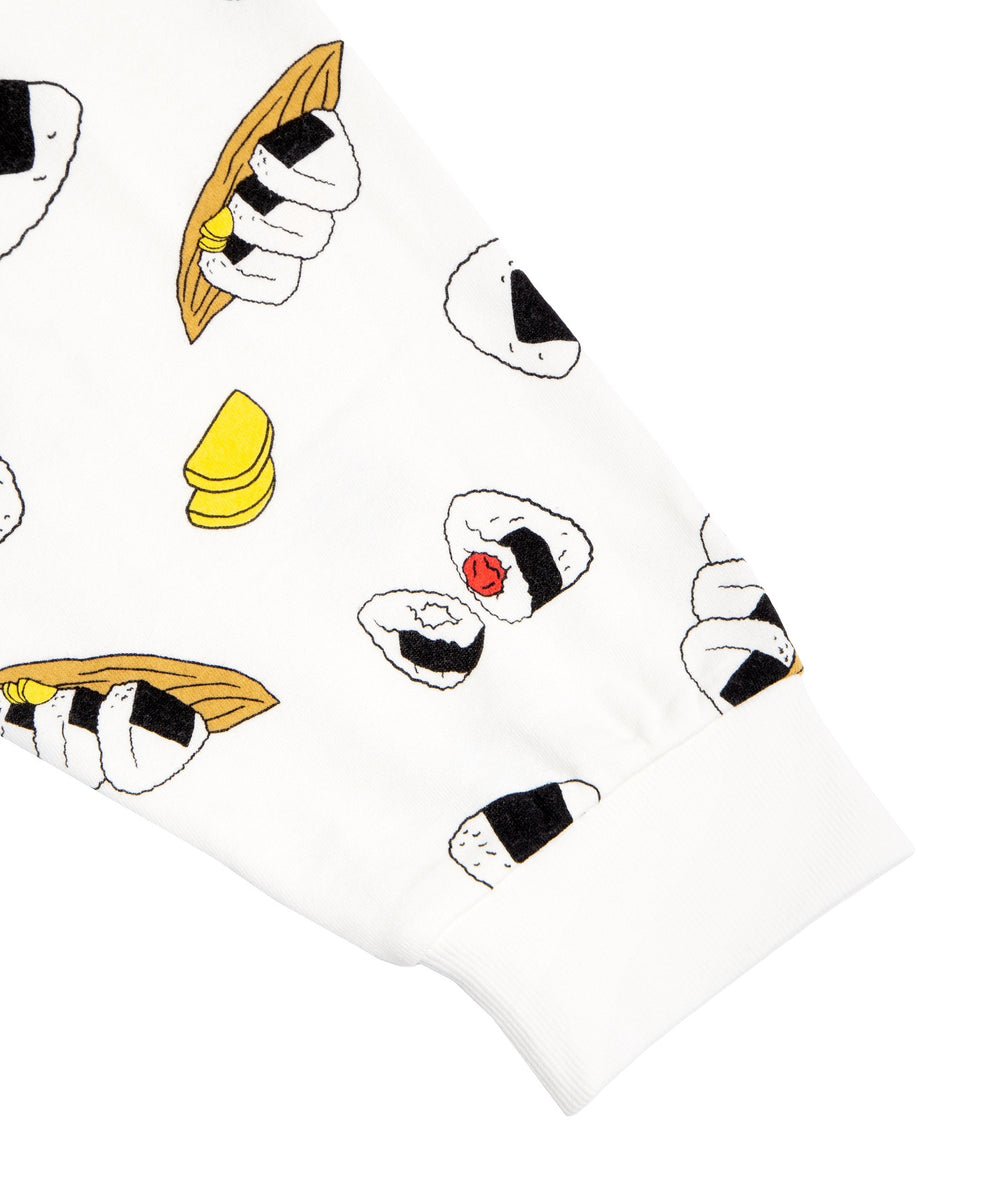 フード総柄スウェット