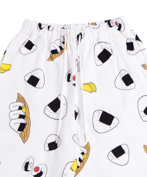 フード総柄スウェットパンツ