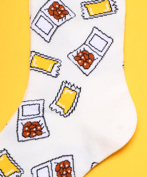 フード総柄ソックス