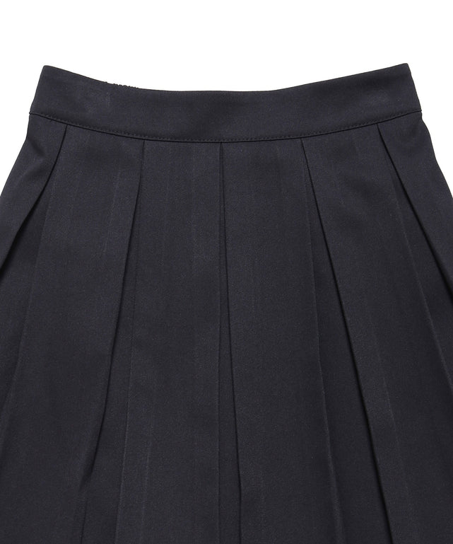 ボックスプリーツミニスカート